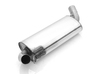 Fox Edelstahl Sportauspuff-Komplettanlage ab Kat Audi 80/90 89 B3 Limousine/Coupe u. B4 Cabrio 2.0 16V 2.3l 2x76mm rund scharf