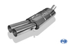 Fox Edelstahl Sportauspuff-Komplettanlage ab Kat Audi 80/90 89 B3 Limousine/Coupe u. B4 Cabrio 2.0 16V 2.3l 2x76mm rund scharf