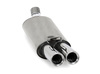 Fox Edelstahl Sportauspuff inkl. Verbindungsrohr Audi 80/90 89 B3 Limousine/Coupe und B4 Cabrio 2.0 16V 2.6l 2.8l 2x76mm rund eingerollt