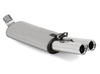 Fox Edelstahl Sportauspuff inkl. Verbindungsrohr Audi 80/90 89 B3 Limousine/Coupe und B4 Cabrio 2.0 16V 2.6l 2.8l 2x76mm rund eingerollt