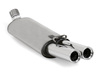 Fox Edelstahl Sportauspuff inkl. Verbindungsrohr Audi 80/90 89 B3 Limousine/Coupe und B4 Cabrio 2.0 16V 2.6l 2.8l 2x76mm rund eingerollt
