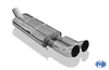 Fox Edelstahl Sportauspuff inkl. Verbindungsrohr Audi 80/90 89 B3 Limousine/Coupe und B4 Cabrio 2.0 16V 2.6l 2.8l 2x76mm DTM rund scharf
