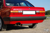 Fox Edelstahl Racing-Komplettanlage ab Kat. Audi 80/90 quattro 81/85 2x76mm rund scharf abgeschrägt