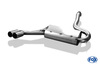 Fox Edelstahl Sportauspuff Audi 80/90 quattro 81/85 2x76mm rund scharf gerade