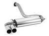 Fox Edelstahl Sportauspuff inkl. Verbindungsrohr Audi 80/90 quattro (89) Limo + Coupe 1.8-2.3l 2x76mm rund scharf