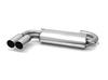 Fox Edelstahl Racing-Komplettanlage ab Kat. Audi 80/90 quattro (89) Limousine/Coupe 2x76mm rund scharf gerade
