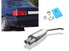 Fox Edelstahl Sportauspuff Audi 80 B4 Limousine/Avant 1.6-2.0l 2x76mm rund eingerollt gerade mit Absorber