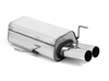 Fox Edelstahl Racing-Komplettanlage ab Kat Audi 80 B4 Limousine/Avant 2.0-2.8l 2x70mm rund scharf gerade