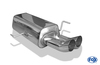 Fox Edelstahl Sportauspuff-Komplettanlage ab Kat Audi 80 B4 Limousine/Avant 2.0-2.8l 2x76mm DTM rund scharf
