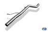 Fox Edelstahl Racing-Komplettanlage ab Kat Audi 80 quattro B4 Limousine/Avant mit Serien-Schürze 2x76mm rund scharf gerade mit Absorber