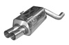 Fox Edelstahl Sportauspuff Audi 80 quattro B4 Limousine/Avant mit RS2-Schürze 2x76mm rund scharf