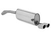 Fox Edelstahl Sportauspuff Audi A1 1.4l 2x80mm rund eingerollt abgeschrägt
