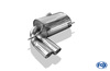 Fox Edelstahl Sportauspuff Audi A3 8P 3.2 V6 quattro 2x90mm rund eingerollt abgeschrägt mit Absorber