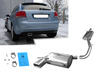 Fox Edelstahl Sportauspuff-Komplettanlage ab Kat Audi A3 8P 3.2 V6 quattro 160x80mm flachoval eingerollt abgeschrägt mit Absorber Fox Edelstahl Sportauspuff-Komplettanlage ab Kat Audi A3 8P 3.2 V6 quattro 160x80mm flachoval eingerollt abgeschrägt mit Absorber