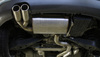 Fox Edelstahl Sportauspuff Audi A3 8P 3.2 V6 quattro 2x90mm rund eingerollt abgeschrägt mit Absorber