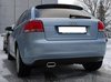 Fox Edelstahl Sportauspuff-Komplettanlage ab Kat Audi A3 8P quattro 160x80mm flachoval eingerollt abgeschrägt mit Absorber