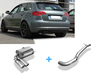 Fox Edelstahl Racing-Komplettanlage ab Kat Audi A3 8P quattro Sportback 2x90mm rund eingerollt abgeschrägt mit Absorber