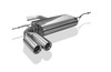 Fox Edelstahl Sportauspuff Audi A3 8P Sportback 2x76mm rund eingerollt gerade mit Absorber
