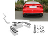 Fox Edelstahl Duplex Racing-Komplettanlage ab Kat Audi A3 8V 1.8 TFSI Limousine S-Line/S3-Heck je 2x80mm rund eingerollt abgeschrägt