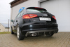 Fox Edelstahl Duplex Racing-Sportauspuffanlage ab Kat Audi A3 8V Sportback 1.8TFSI 160x90mm Porsche-Design oval eingerollt seitlich abgeschrägt