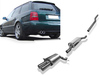 Fox Edelstahl Sportauspuff-Komplettanlage ab Kat Audi A4 quattro B5 Limousine/Avant 1.8l 1.9l TDI 2x76mm rund eingerollt gerade mit Absorber