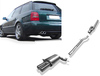 Fox Edelstahl Racing-Komplettanlage ab Kat. Audi A4 quattro B5 Limousine/Avant 2.4l-2.8l inkl. TDI 2x76mm rund eingerollt gerade mit Absorber