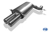 Fox Edelstahl Racing-Komplettanlage ab Kat. Audi A4 quattro B5 Limousine/Avant 2.4l-2.8l inkl. TDI 2x76mm rund eingerollt gerade mit Absorber
