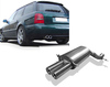 Fox Edelstahl Sportauspuff Audi A4 quattro/S4 Biturbo B5 Limousine/Avant 2x76mm rund eingerollt gerade mit Absorber