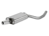 Fox Edelstahl Sportauspuff Audi A4 B6 Typ 8E Limousine/Avant 1.6l u. 2.0l 1x80mm rund eingerollt gerade mit Absorber
