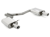 Fox Edelstahl Duplex Sportauspuff Audi A4 B6 Typ 8E Limousine/Avant 1.8T u. 2.4l 1x90mm rund eingerollt abgeschrägt mit Absorber