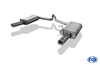 Fox Edelstahl Duplex Sportauspuff Audi A4 B6 Typ 8E Limousine/Avant 1.9TDI 1x76mm rund eingerollt gerade mit Absorber