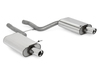 Fox Edelstahl Duplex Sportauspuff Audi A4 B6 quattro Typ 8E Limousine/Avant 1x90mm rund eingerollt abgeschrägt mit Absorber