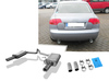 Fox Edelstahl Duplex Sportauspuff Audi A4 B7 Typ 8E Lim/Avant 1.6l u. 2.0l je 76mm rund eingerollt mit Absorber
