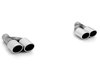 Fox Edelstahl Duplex Endrohrsatz zum Anschrauben Audi A4 B7 Typ 8E Limousine/Avant 3.0l TDI 2x88x74mm oval eingerollt abgeschrägt