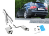 Fox Edelstahl Duplex Sportauspuff inkl. Verbindungsrohr Audi A4 B7 quattro Typ 8E Limousine/ Avant 3.0l TDI 1x90mm rund eingerollt abgeschrägt mit Absorber