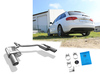 Fox Edelstahl Duplex Sportauspuff Audi A4 B8 8K Limousine/Avant 1.8l TFSI u. 2.0l TDI 1x100mm rund eingerollt abgeschrägt