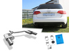 Fox Edelstahl Duplex Sportauspuff Audi A4 B8 8K Limousine/Avant 1.8 2.0l TFSI inkl. Quattro je 100mm rund eingerollt abgeschrägt