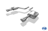 Fox Edelstahl Duplex Sportauspuff Audi A6 4F Typ C6 quattro Limousine u. Avant 4.2l 1x90mm rund eingerollt abgeschrägt mit Absorber