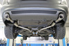 FOX Edelstahl Duplex Sportauspuff Audi A6 4F C6 Quattro Limousine u. Avant TDI je 100mm rund eingerollt abgeschrägt mit Absorber