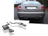 Fox Edelstahl Duplex Sportauspuff Audi A6 4F Typ C6 quattro Limousine u. Avant TDI 2x76mm rund eingerollt abgeschrägt mit Absorber