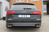 Fox Edelstahl Duplex Sportauspuff Audi A6 4G Typ C7 2.0l TFSI 2.8l FSI + quattro je 2x90mm rund eingerollt mit Absorber