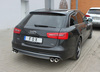 Fox Edelstahl Duplex Sportauspuff Audi A6 4G Typ C7 2.0l TFSI 2.8l FSI + quattro je 2x90mm rund eingerollt mit Absorber