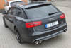 Fox Edelstahl Duplex Sportauspuff Audi A6 4G Typ C7 2.0l TFSI 2.8l FSI + quattro je 2x90mm rund eingerollt mit Absorber