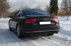 Fox Edelstahl Duplex Sportauspuff Audi A8 4H Typ D4 1x100mm rund eingerollt abgeschrägt