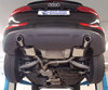 Fox Edelstahl Duplex Sportauspuff Audi Q5 1x90mm rund eingerollt abgeschrägt