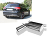 FOX Edelstahl Sportauspuff Audi RS3 Typ 8P 2x90mm rund eingerollt abgeschrägt