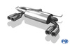 Fox Edelstahl Duplex Sportauspuff Audi S3 8L 2x76mm rund eingerollt gerade mit Absorber