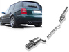 Fox Edelstahl Racing-Komplettanlage ab Kat. Audi S4 Biturbo quattro A4 B5 Limousine/Avant 2x76mm rund eingerollt gerade mit Absorber