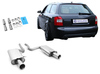 Fox Edelstahl Duplex Sportauspuff Audi S4 B6 Typ 8E Limousine/Avant je 100mm rund doppelwandig