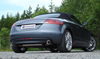 Fox Edelstahl Duplex Sportauspuff Audi TT 8J quattro Coupe u. Roadster 1x90mm rund eingerollt abgeschrägt mit Absorber